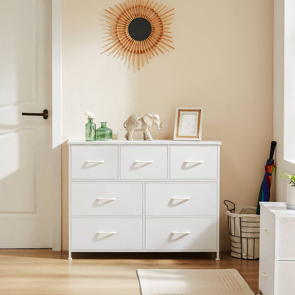 Sweetcrispy Dresser Wooden Top with Storage for Living Room Bedroom