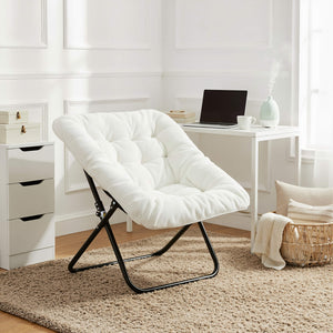 Sweetcrispy Foldable Sauce Moon Chair for Living Room