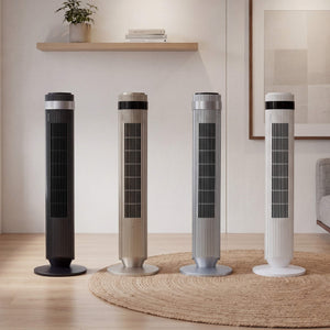 Sweetcrispy Quiet Bladeless Smart Tower Fan for Living Room