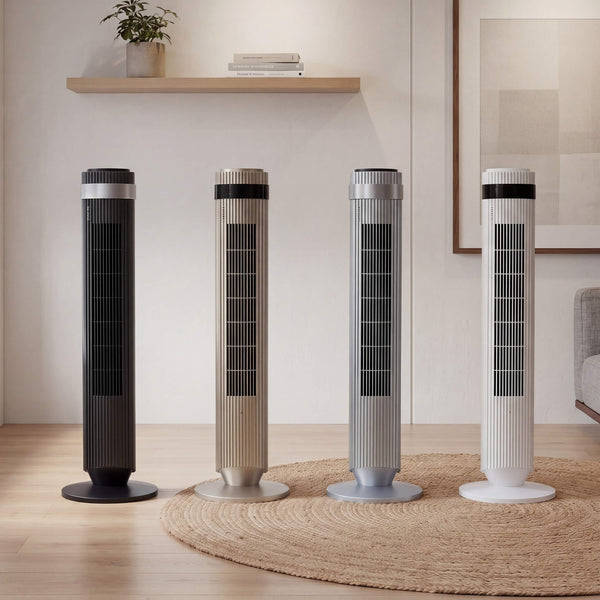 Sweetcrispy Quiet Bladeless Smart Tower Fan for Living Room