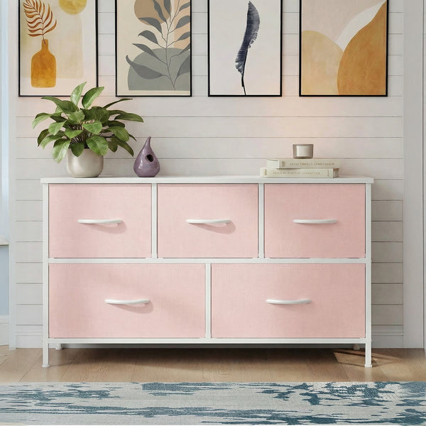 SWEETCRISPY Fabric Dresser, Storage Chest For Bedroom, Closet, Living Room, Hallway