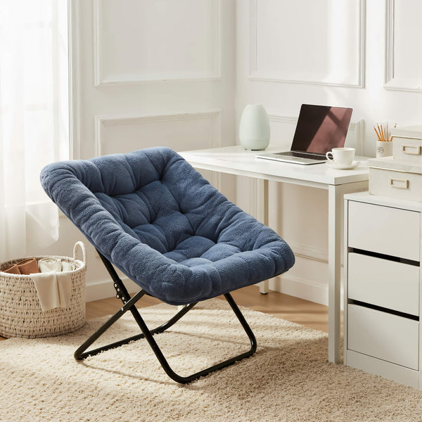 Sweetcrispy Foldable Sauce Moon Chair for Living Room