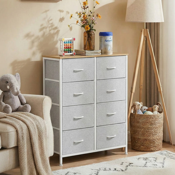 SWEETCRISPY Fabric Dresser, Storage Chest For Bedroom, Closet, Living Room, Hallway