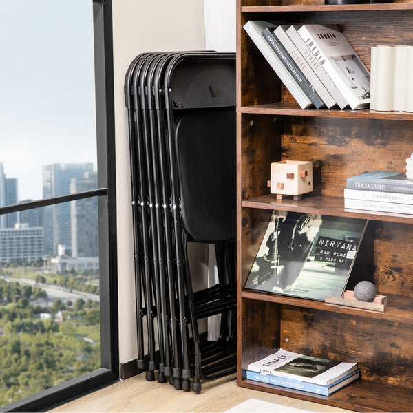 Sweetcrispy Lightweight Plastic Folding Chair for Indoor & Outdoor Use