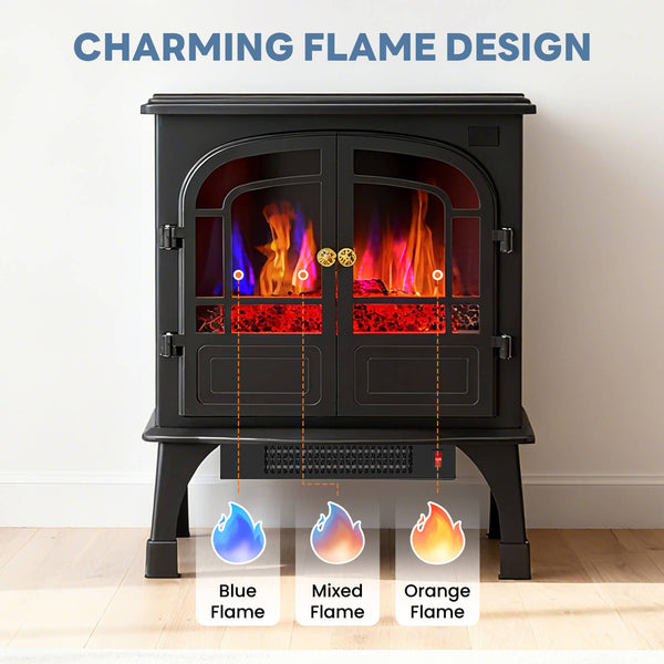 standalone electric fireplace