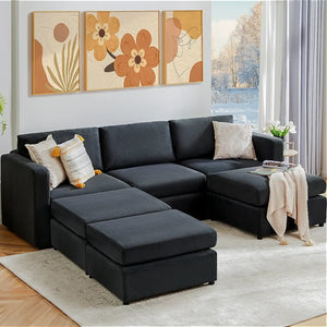 Sweetcrispy Convertible Combo Sofa Bed for Living Room
