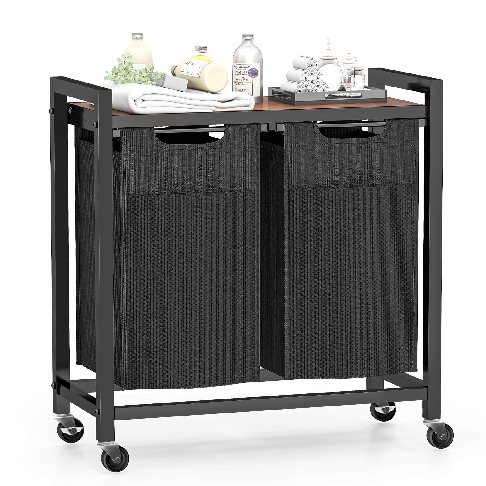 Sweetcrispy Iron Frame Laundry Room Dirty Clothes Basket – sweetcrispy