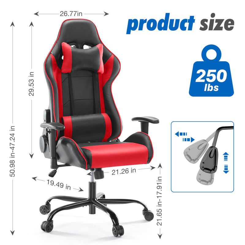 Gaming Chair with Footrest3