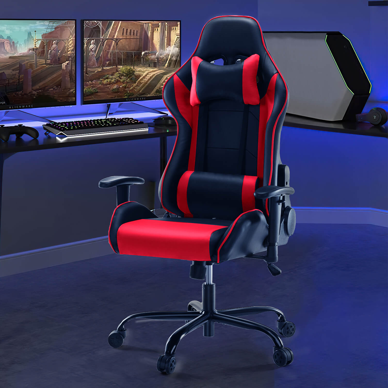 Gaming Chair with Footrest5