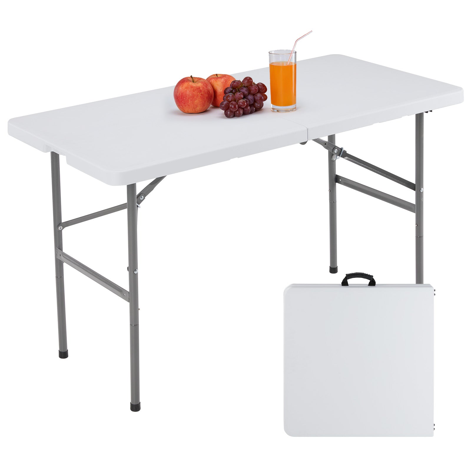 Sweetcrispy Portable Folding Table with Carrying Handle for Indoor & O