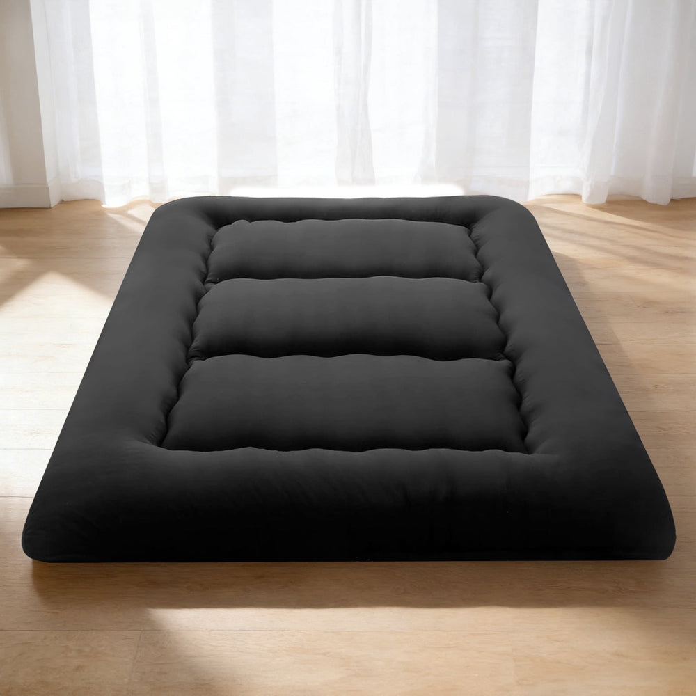 Sweetcrispy Japanese Floor Mattress with Washable Cover, Folding Memory Foam Sleeping Mat for Dorm, Camping & Guest Room