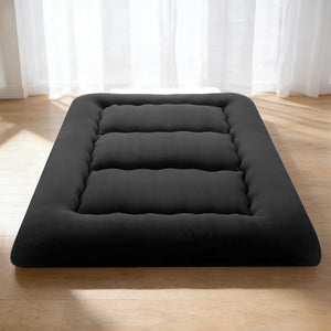 Sweetcrispy Japanese Floor Mattress with Washable Cover, Folding Memory Foam Sleeping Mat for Dorm, Camping & Guest Room