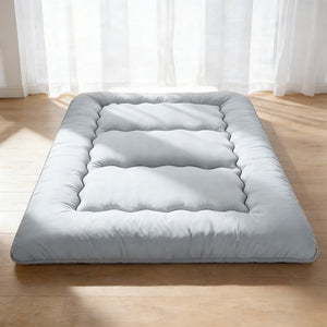 Sweetcrispy Japanese Floor Mattress with Washable Cover, Folding Memory Foam Sleeping Mat for Dorm, Camping & Guest Room
