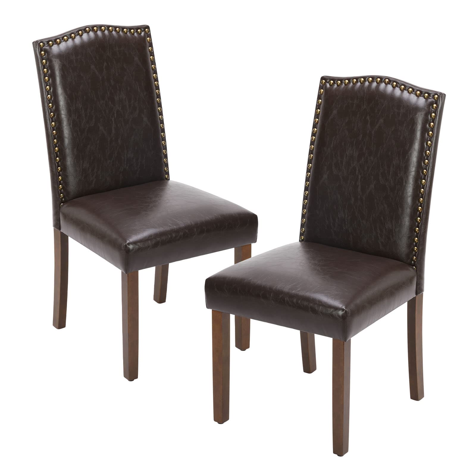 Sweetcrispy Wooden Dining Chair with Leather Cushion for Dining Room-2P – sweetcrispy