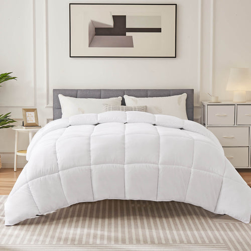 Sweetcrispy Feather Comforter With Duvet Cover For Hotel Bedroom Use