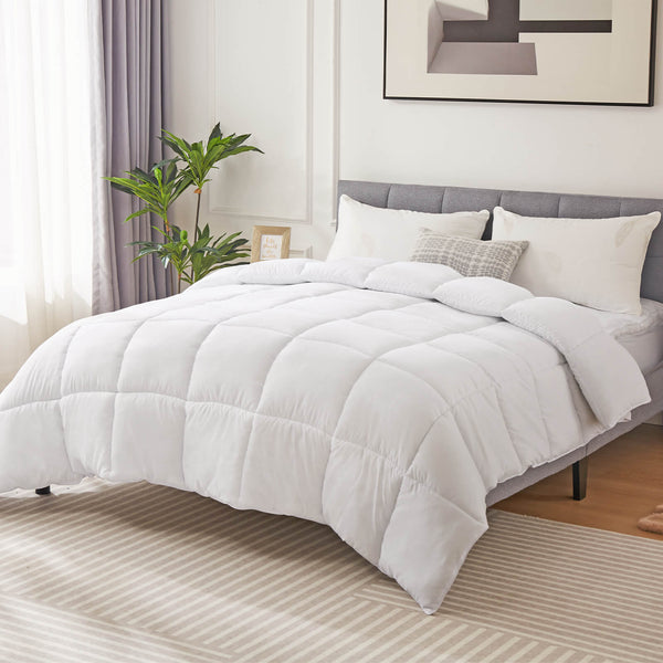 Sweetcrispy Feather Comforter With Duvet Cover For Hotel Bedroom Use