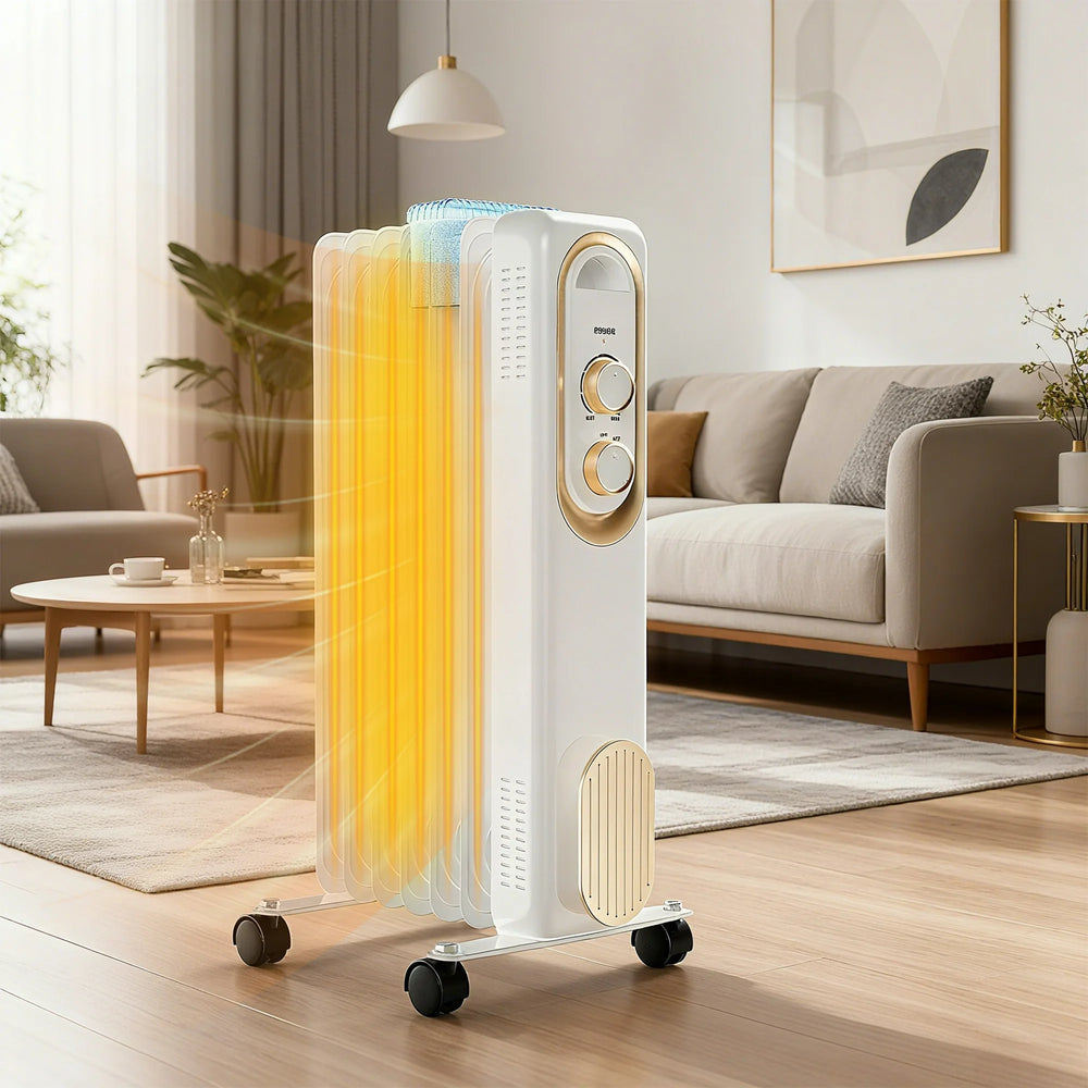 Sweetcrispy SilentRadiate Oil-Filled Radiator Heater for Indoor Use