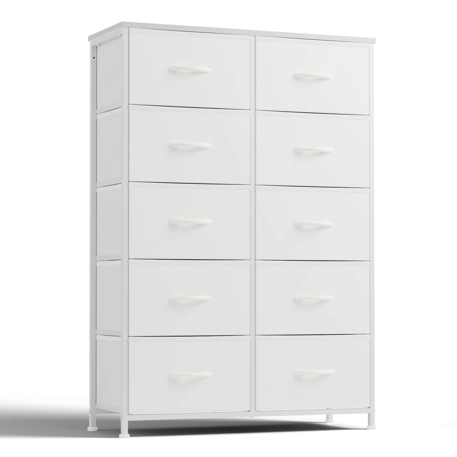 white 10 drawer dresser MONSLIPA Dresser, 55.1'' W Double Chest of Drawers f Practical Multi Bedroom Storage Dresser White 10-Drawer