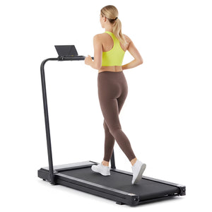 Sweetcrispy Portable Foldable Treadmill with Handrails