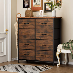 Sweetcrispy High Dresser Fabric Storage Tower 8 Fabric Drawer