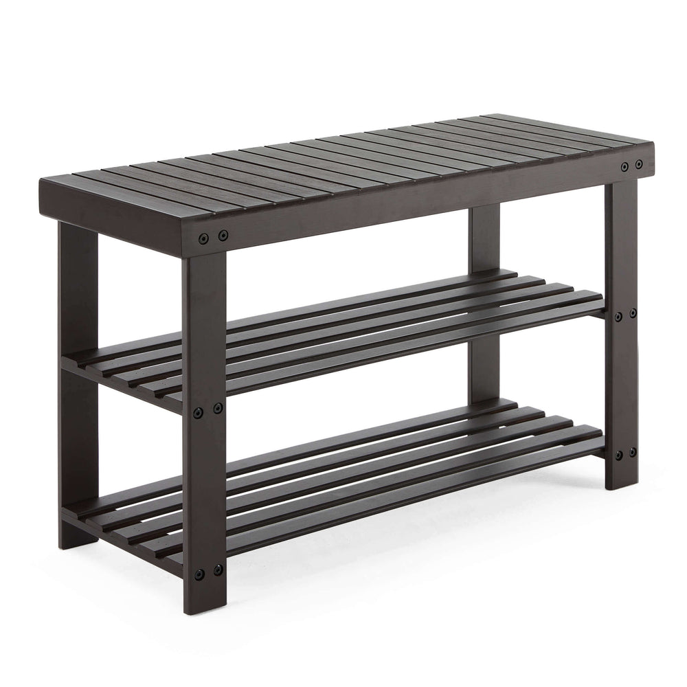 🎁 Sweetcrispy 2-in-1 Bamboo Shoe Bench for Entryway (100% off)