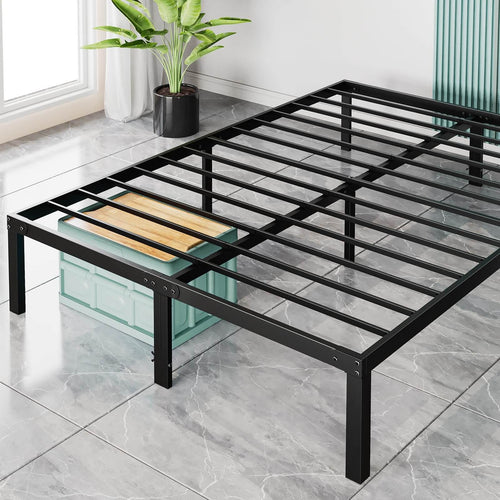 Sweetcrispy Heavy Duty Metal Bed Frame for Bedroom