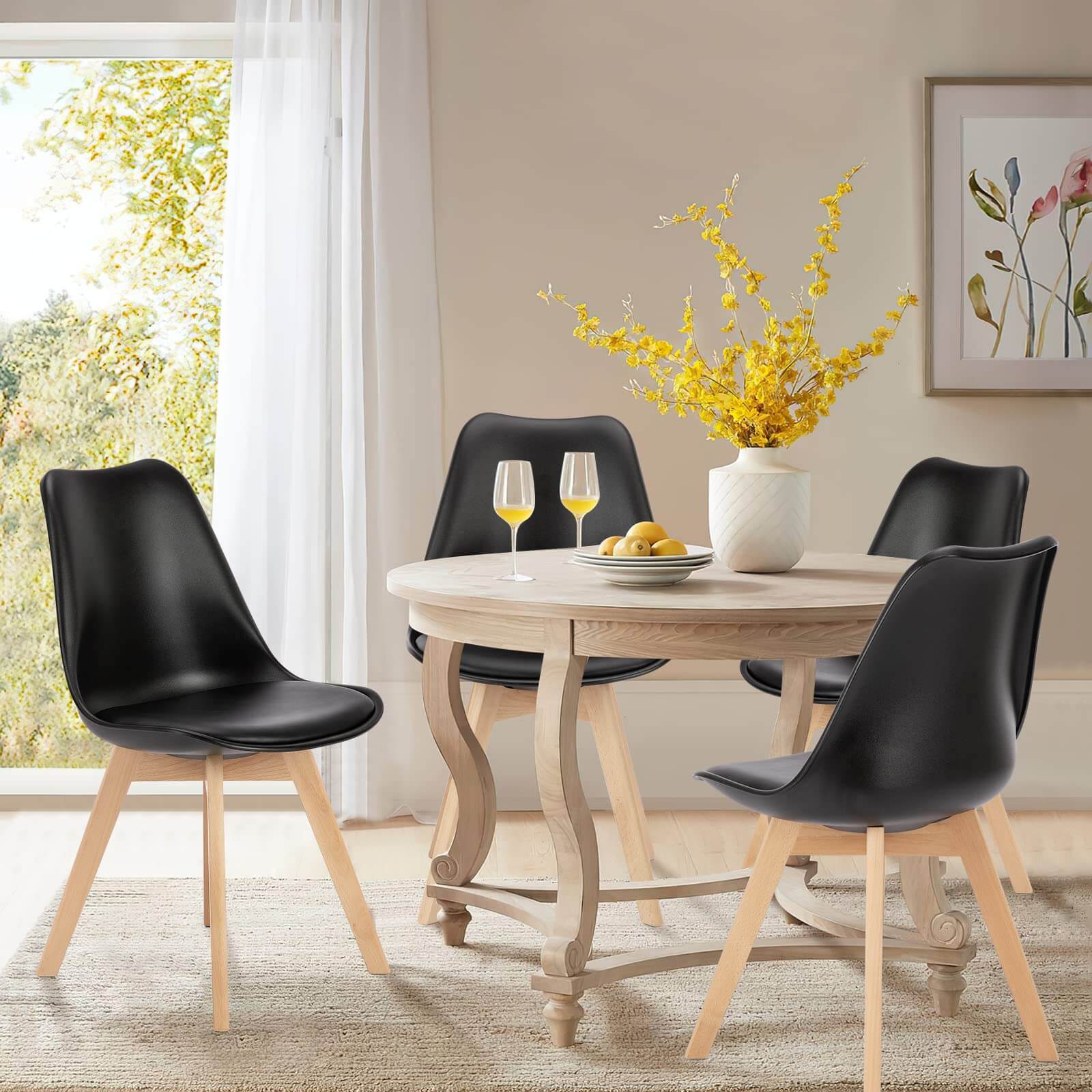 Sweetcrispy Dining Chair PU Leather Upholstered for Dining Room – sweetcrispy