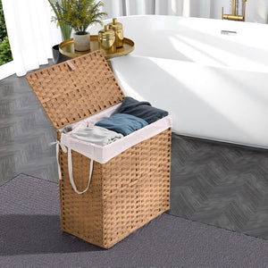 🎁 Sweetcrispy Collapsible Rattan Laundry Hamper for Laundry Room (100% off)